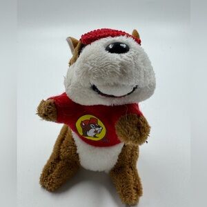 Buc-ee's Beaver w/Red Beanie 3.5” Mini Plush Backpack Clip KeyChain Bucees